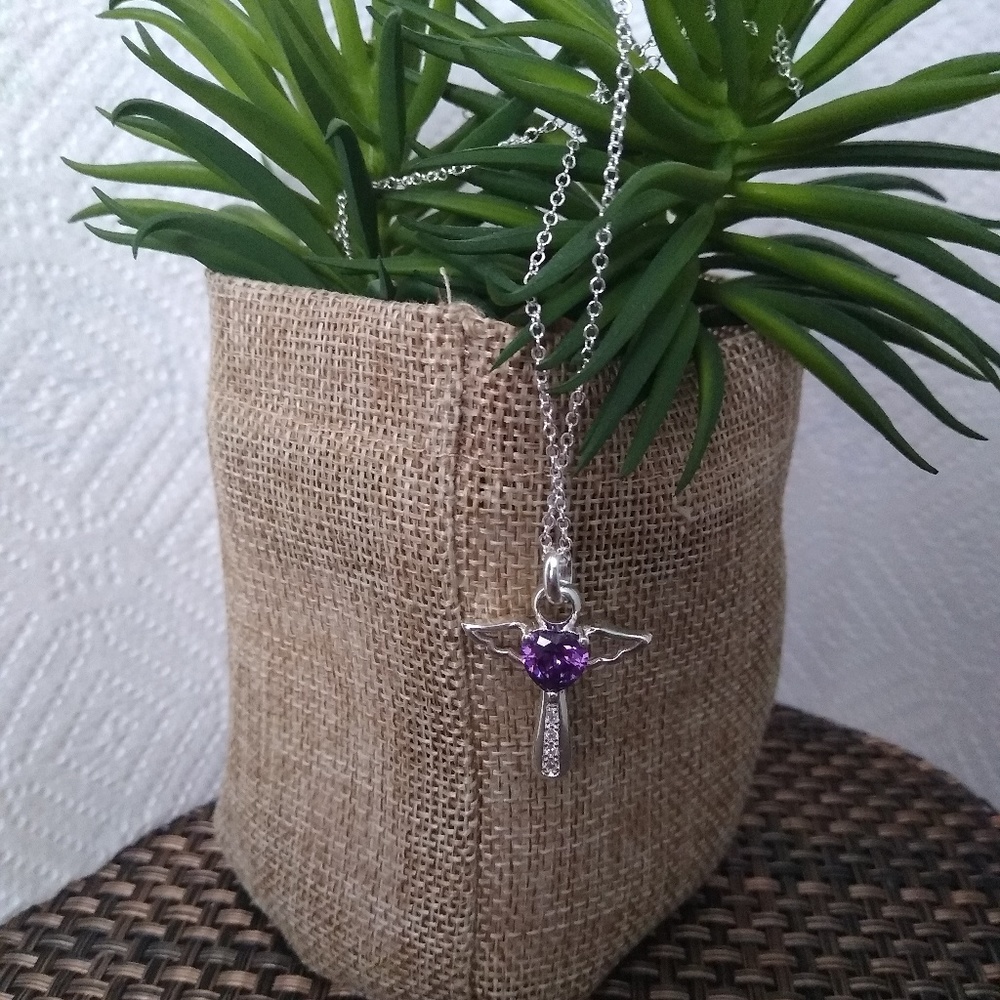 .925 Silver Necklace charm and chain